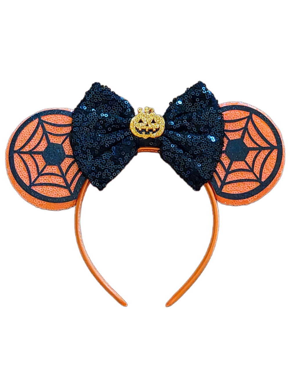 Halloween Spiderweb Minnie Mouse Ears Headband